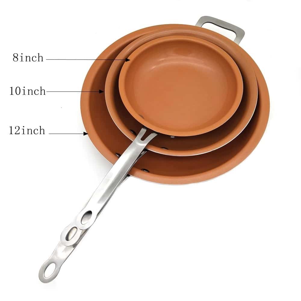 Nonstick Copper Frying Pan with Ceramic Coating Nonstick Copper Frying Pan with Ceramic Coating