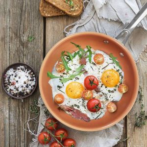 Nonstick Copper Frying Pan with Ceramic Coating